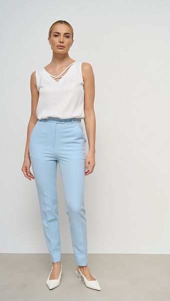 Фото bruki-s-vysokoj-posadkoj-golubye-04 товару Штани з високою посадкою блакитні0