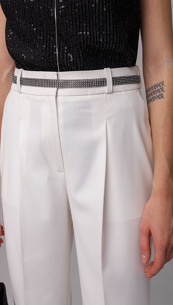 Фото bruki-s-vysokoj-posadkoj-molocnye-03 товару Брюки з високою посадкою молочні0