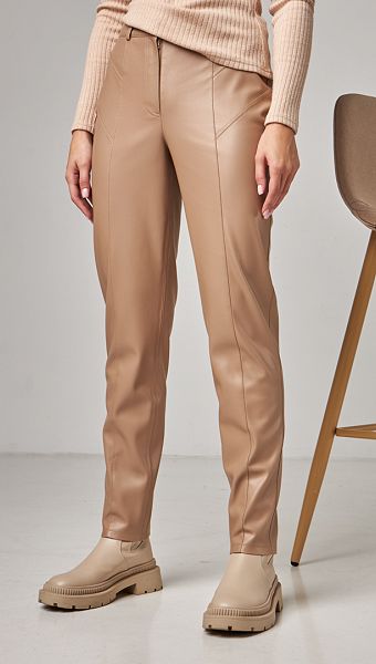 Фото bruki-zenskie-iz-ekokozi-bezevye-03 товару Брюки жіночі з екошкіри бежеві0 Фото bruki-zenskie-iz-ekokozi-bezevye-03 товару Брюки жіночі з екошкіри бежеві0