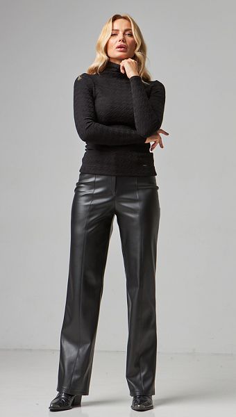 Фото bruki-zenskie-iz-ekokozi-cernye-13 товару Брюки жіночі з екошкіри чорні0 Фото bruki-zenskie-iz-ekokozi-cernye-13 товару Брюки жіночі з екошкіри чорні0