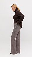 Фото bruki-zenskie-iz-sersti-koricnevyj-melanz-02 товару Штани жіночі з вовни коричневий меланж0