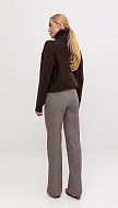 Фото bruki-zenskie-iz-sersti-koricnevyj-melanz-06 товару Штани жіночі з вовни коричневий меланж0