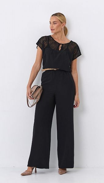 Фото bruki-zenskie-letnie-pramye-cernye-03 товару Штани жіночі літні прямі чорні0