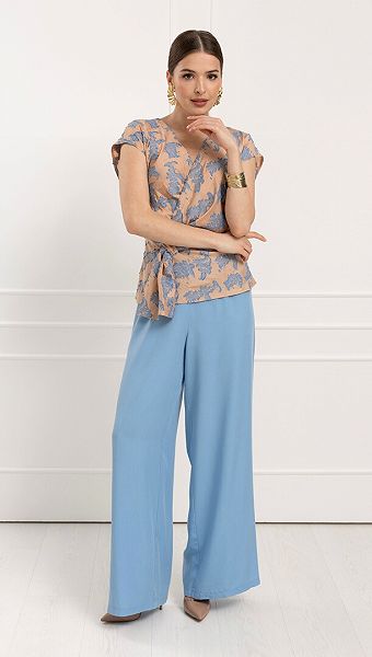 Фото bruki-zenskie-palacco-golubye-01 товару Штани жіночі палаццо блакитні0 Фото bruki-zenskie-palacco-golubye-01 товару Штани жіночі палаццо блакитні0