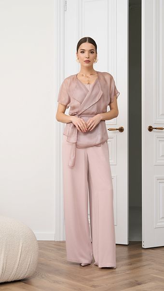 Фото bruki-zenskie-palacco-pudrovye-03 товару Штани жіночі палаццо пудрові0