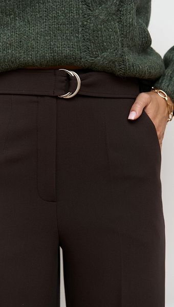 Фото bruki-zenskie-pramye-sokoladnye-04 товара Брюки женские прямые шоколадные0