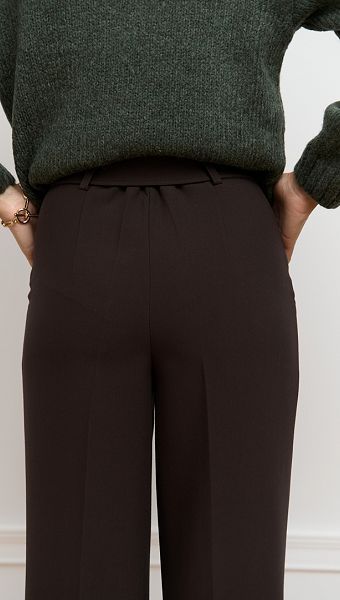 Фото bruki-zenskie-pramye-sokoladnye-06 товару Штани жіночі прямі шоколадні0 Фото bruki-zenskie-pramye-sokoladnye-06 товару Штани жіночі прямі шоколадні0