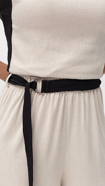 Фото bruki-zenskie-s-poasom-len-05 товару Штани жіночі з поясом льон0