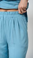 Фото bruki-zenskie-s-rezinkoj-na-poase-biruza-04 товару Брюки жіночі з резинкою на поясі бірюза0