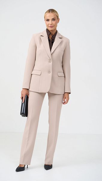 Фото bruki-zenskie-s-vysokoj-posadkoj-bezevye-02 товара Брюки женские с высокой посадкой бежевые0