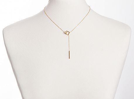 Фото cepocka-s-kvadratnym-kulonom-01 товару Ланцюжок з квадратним кулоном