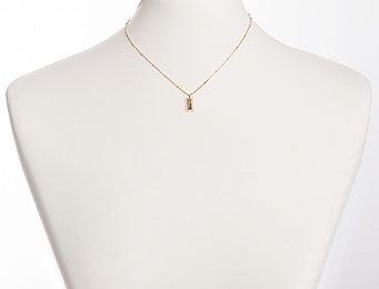 Фото cepocka-s-pramougolnym-kulonom-01 товару Ланцюжок з прямокутним кулоном