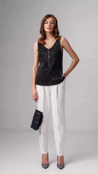 Фото cernyj-top-s-paetkami-01 товара Черный топ с паетками0