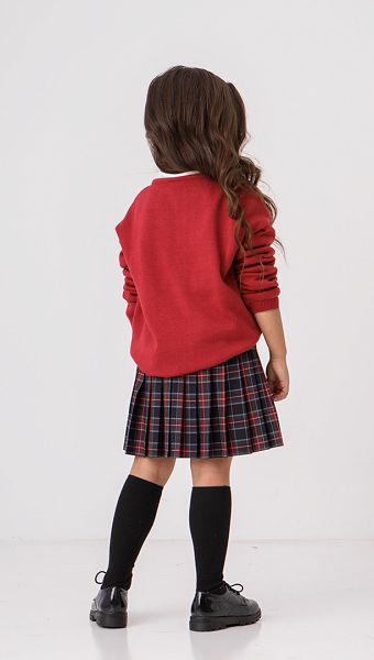 Фото dzemper-dla-devocki-bordovyj-14 товару Джемпер для дівчинки бордовий1