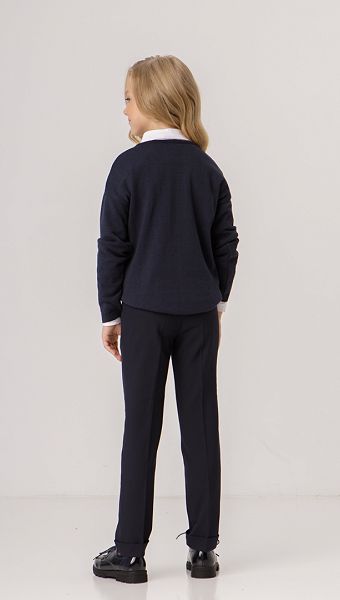 Фото dzemper-dla-devocki-sinij-07 товару Джемпер для дівчинки синій0