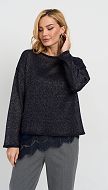 Фото dzemper-zenskij-sinij-pautinka-03 товару Джемпер жіночий синій павутинка0