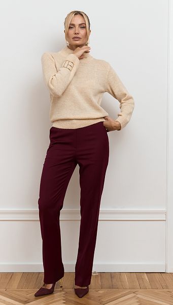 Фото dzemper-zenskij-trikotaznyj-bazovyj-sampan-03 товара Джемпер женский трикотажный базовый шампань