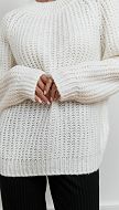 Фото dzemper-zenskij-trikotaznyj-belyj-03 товару Джемпер жіночий трикотажний білий0