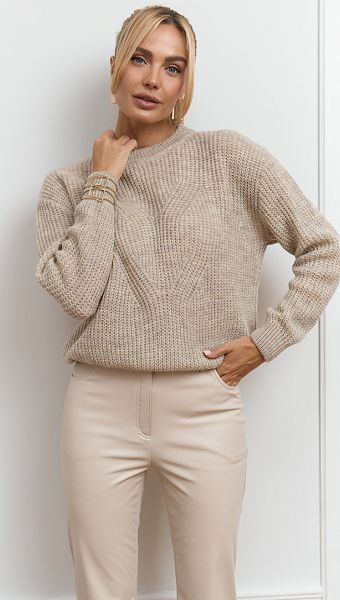 Фото dzemper-zenskij-trikotaznyj-bezevyj-02 товару Джемпер жіночий трикотажний бежевий0 Фото dzemper-zenskij-trikotaznyj-bezevyj-02 товару Джемпер жіночий трикотажний бежевий0