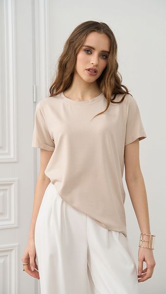 Фото futbolka-bazovaa-bez-02 товара Футболка базовая беж0