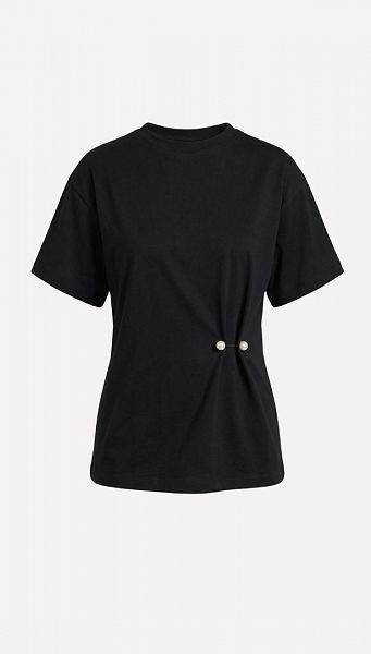 Фото futbolka-zenskaa-bazovaa-iz-hlopka-cernaa-01 товара Футболка женская базовая из хлопка черная