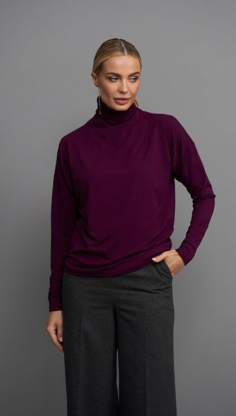 Фото golf-zenskij-oversajz-bordovyj-03 товару Гольф жіночий оверсайз бордовий 