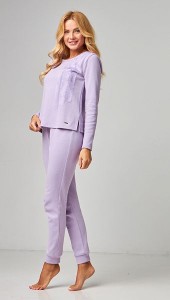 Фото kostum-domasnij-zenskij-sirenevyj-01 товару Костюм домашній жіночий бузковий0