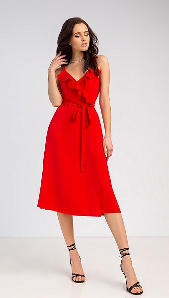 Фото krasnyj-sarafan-na-bretelah-s-volanami-02 товару Червоний сарафан на бретелях з воланами0 Фото krasnyj-sarafan-na-bretelah-s-volanami-02 товару Червоний сарафан на бретелях з воланами0