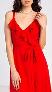 Фото krasnyj-sarafan-na-bretelah-s-volanami-03 товара Красный сарафан на бретелях с воланами0