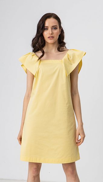 Фото letnij-sarafan-na-bretelah-s-rusami-zeltyj-02 товара Летний сарафан на бретелях с рюшами жёлтый Фото letnij-sarafan-na-bretelah-s-rusami-zeltyj-02 товара Летний сарафан на бретелях с рюшами жёлтый