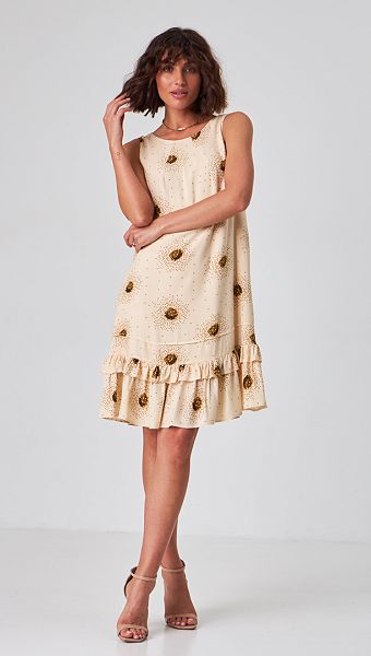 Фото letnij-sarafan-trapecia-bezevyj-01 товару Літній сарафан трапеція бежевий0