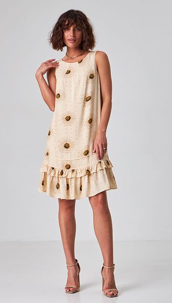 Фото letnij-sarafan-trapecia-bezevyj-03 товару Літній сарафан трапеція бежевий0