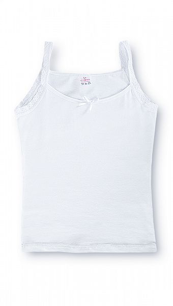 Фото majka-ditaca-9476-bil-1 товару Майка дитяча 9476 біл1016 