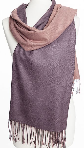 Фото palantin-dvuhstoronnij-latte-kakao-01 товару Палантин двосторонній лате какао