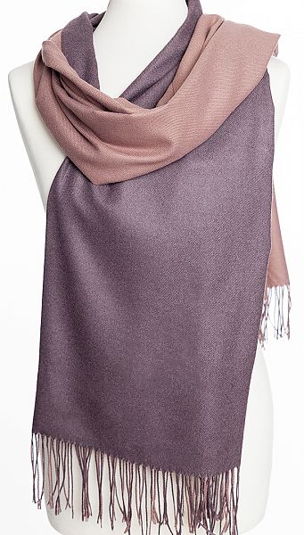 Фото palantin-dvuhstoronnij-latte-kakao-01 товара Палантин двухсторонний латте какао