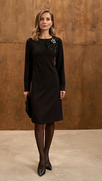 Фото plate-bazovoe-cernoe-02 товару Сукня базова чорна0