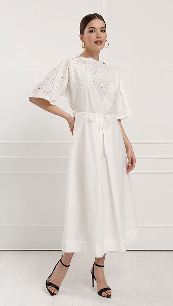 Фото plate-letnee-s-vysivkoj-molocnoe-01 товару Сукня літня з вишивкою молочна0