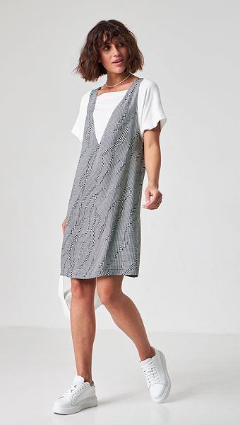 Фото plate-letnee-v-gusinuu-lapku-03 товару Плаття літнє в гусячу лапку0