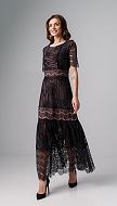 Фото plate-maksi-iz-kruzeva-cernoe-02 товара Платье макси из кружева черное0