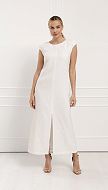 Фото plate-maksi-s-razrezom-molocnoe-02 товара Платье макси с разрезом молочное0