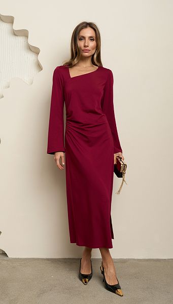 Фото plate-midi-bordo-7 товару Сукня міді бордо Фото plate-midi-bordo-7 товару Сукня міді бордо