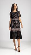 Фото plate-midi-iz-kruzeva-cernoe-01 товару Сукня міді з мережива чорна0