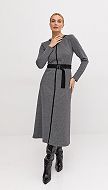 Фото plate-midi-seryj-melanz-02 товару Сукня міді сірий меланж0