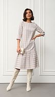Фото plate-midi-v-kletku-01 товару Сукня міді в клітинку0