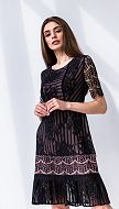 Фото plate-mini-iz-kruzeva-cernoe-02 товару Сукня міні з мережива чорна0