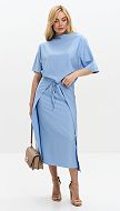 Фото plate-na-zavazkah-goluboe-01 товара Платье на завязках голубое0