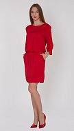 Фото plate-pramoe-krasnoe-01 товару Сукня пряма червона0