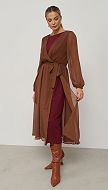 Фото plate-sifonovoe-koricnevo---visnevoe-04 товара Платье шифоновое коричнево - вишнёвое0