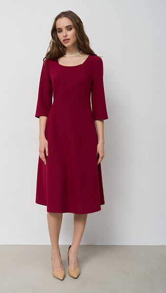 Фото plate-trapecia-malinovoe-03 товару Сукня трапеція малинова0