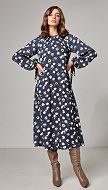 Фото plate-trapecia-s-printom-sinee-05 товару Сукня трапеція з принтом синя0